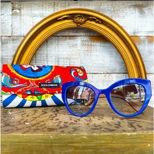 Dolce & Gabbana 
Sicilian Carretto Cat Eye Sunglasses